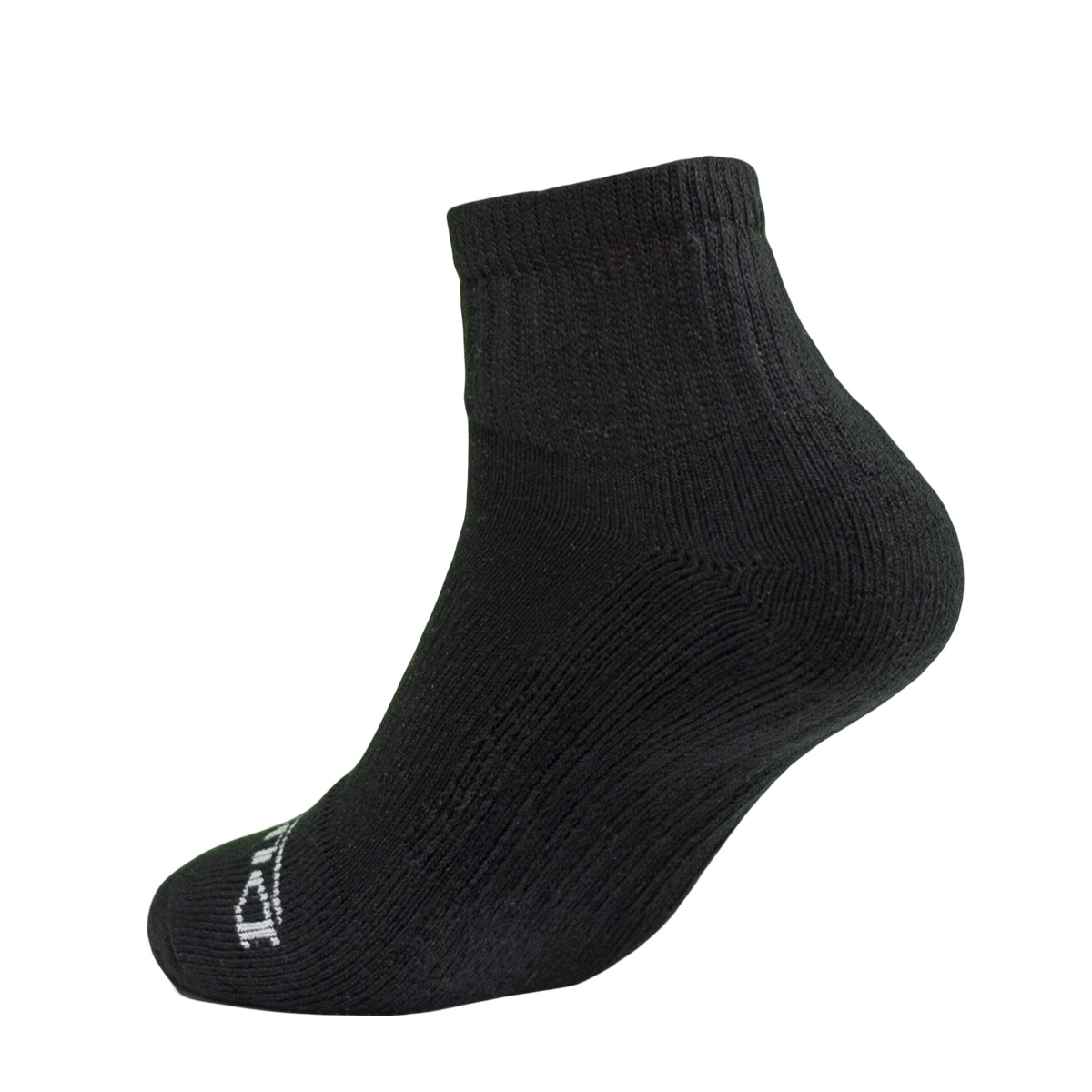 DURABILTTM Adult Cotton Ankle Sport Sock 3-Pack (Black) | Sock-Hound.com