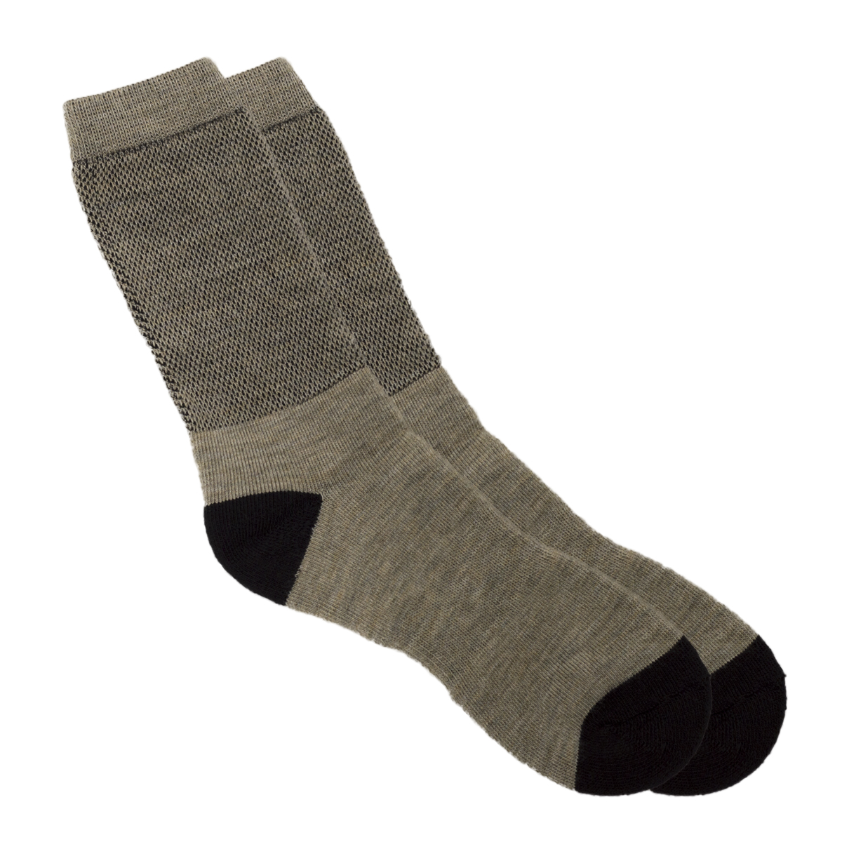 Warm Arch Support with Light Top - Black&Tan | Sock-Hound.com